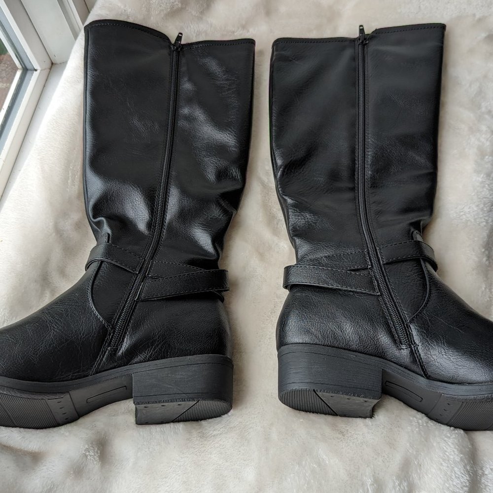 Croft & Barrow Knee High Boots Black Size 11 - Picture 4 of 12